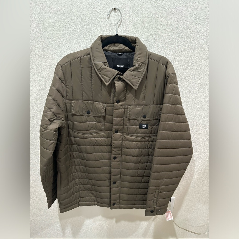 Vans olive green jacket/windbreaker Size: M